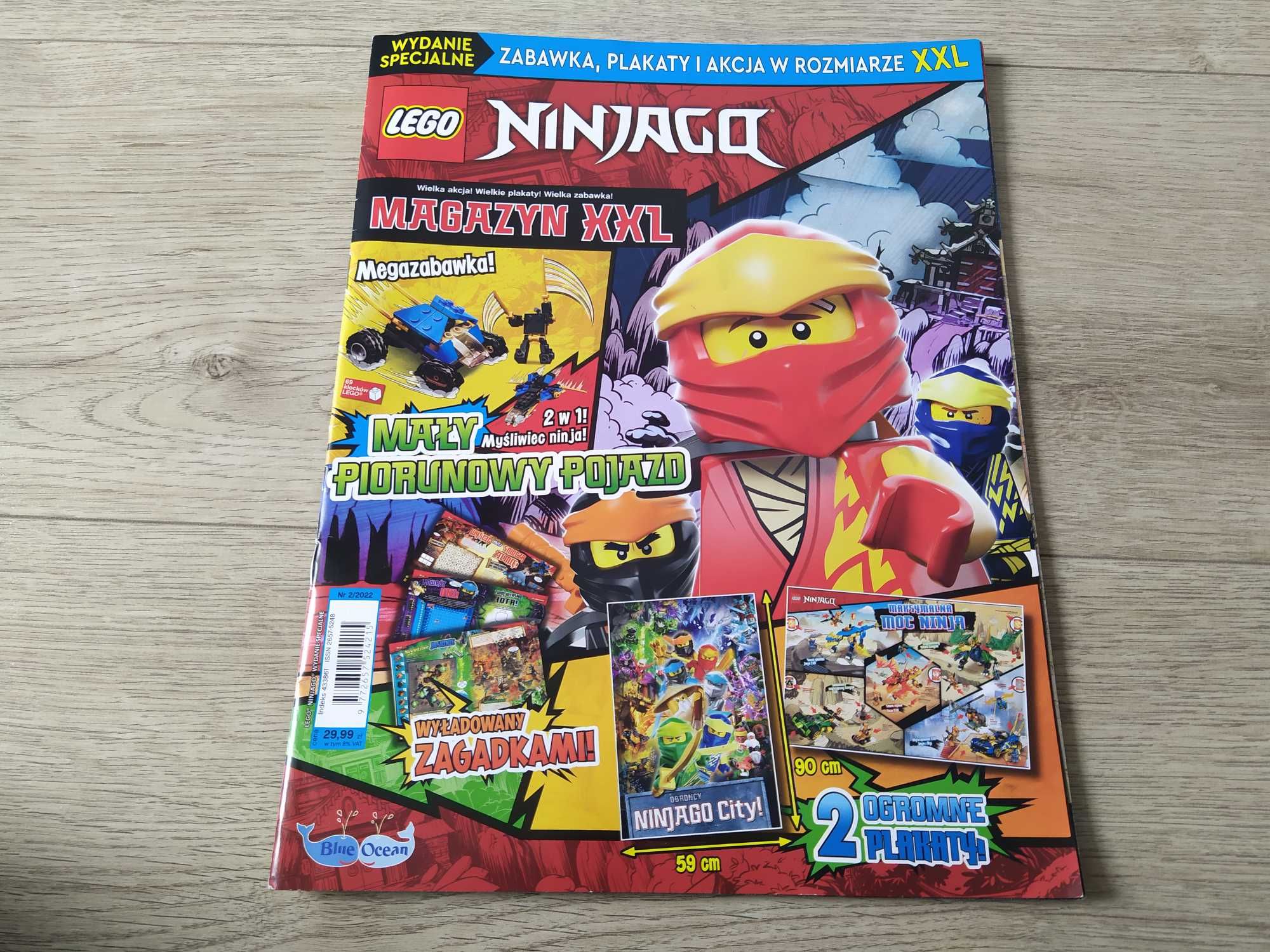 LEGO Ninjago Komiks +Olbrzymi Plakat + LEGO City + Naklejki DC