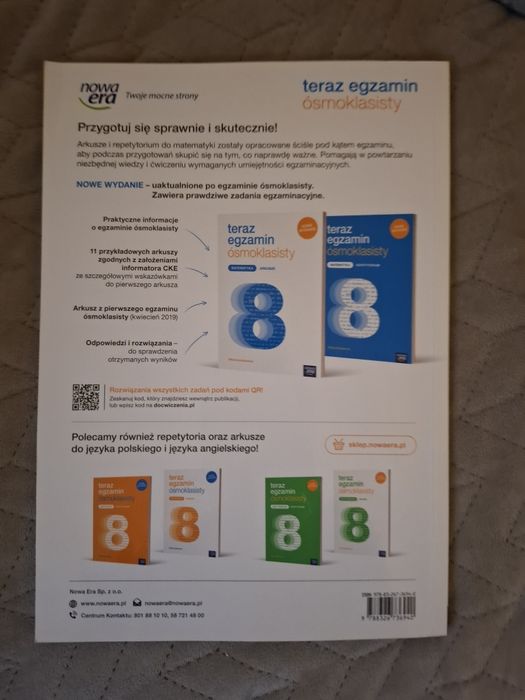 Teraz egzamin ósmoklasisty matematyka repetytorium i arkusze