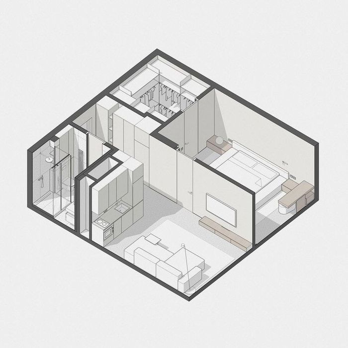 Дизайнерське планування квартири, будівельні креслення