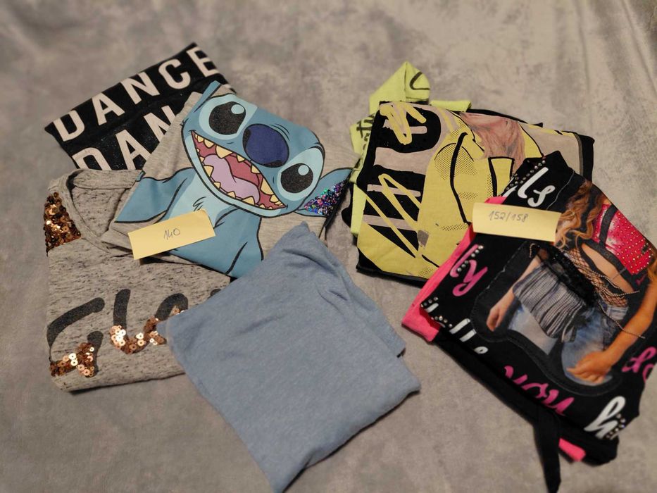 Krótkie koszulki dziewczynka