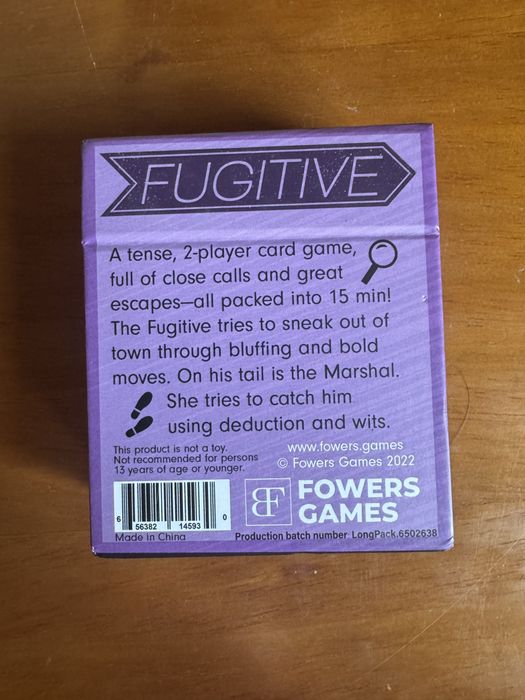 The Fugitive - Jogo de Cartas EN