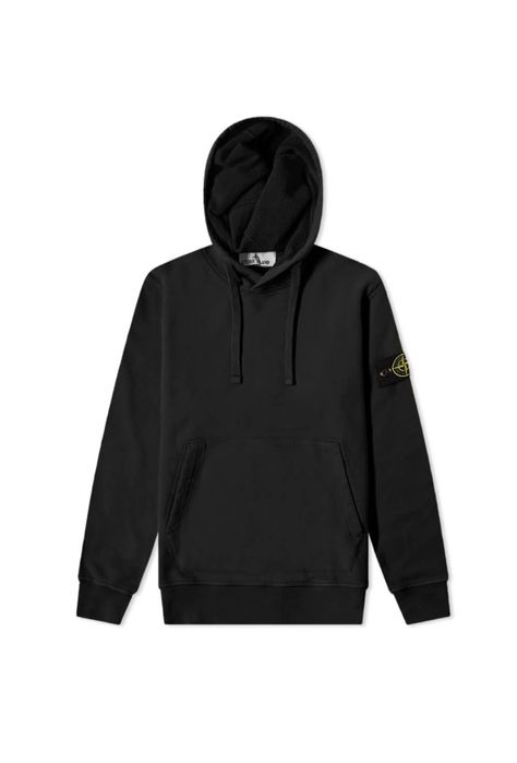 Худи Stone Island Classic Black Patch Hoodie Стон Айленд Оригинал