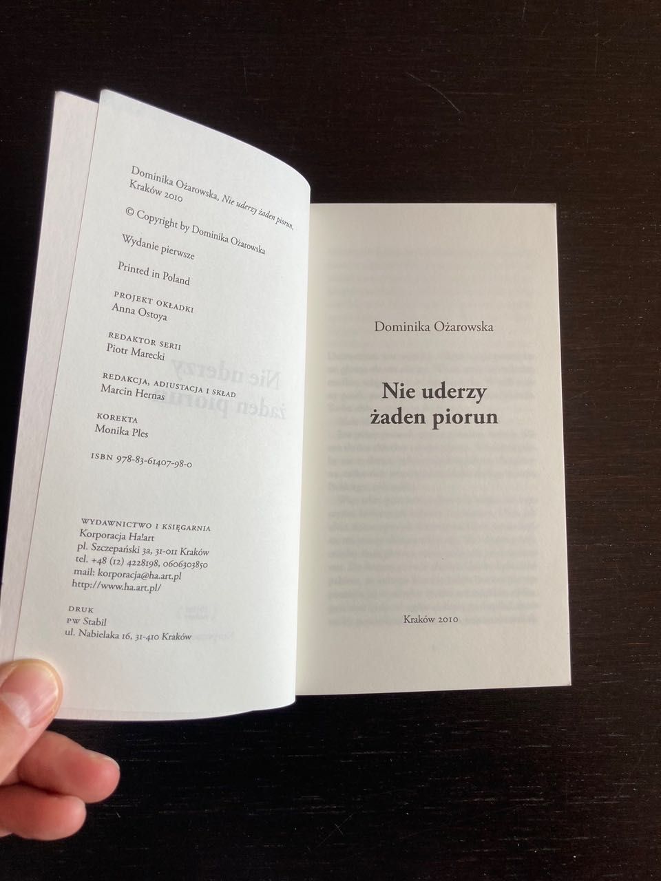 Dominika Ożarowska - Nie uderzy żaden piorun
