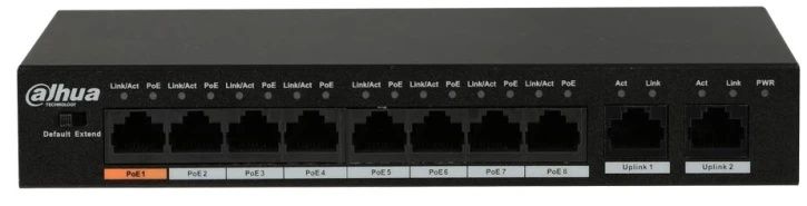 Коммутатор 8 портов управляемый Dahua DH-CS4010-8ET-60 PoE