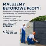 Malowanie ogrodzeń/płotów betonowych