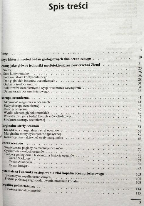 Geologia i surowce mineralne oceanów, Mizerski, Szamałek, NOWA!