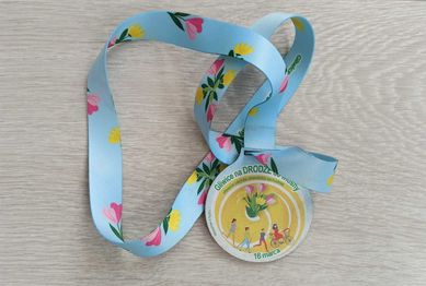 Medal z biegu Gliwice na DRODZE do wiosny 2024