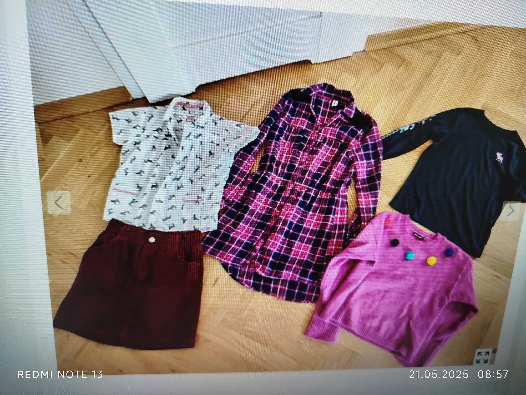 Zestaw ubrań sukienka bluzka spódnica sweter