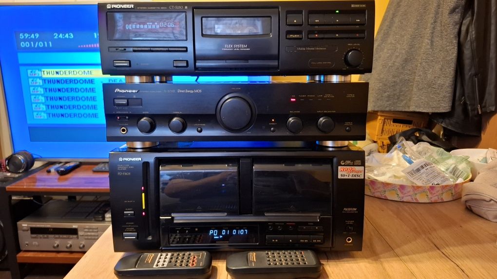 Wieża Segmentowa Stereo Pioneer Wzm Cd i Deck z pilotem