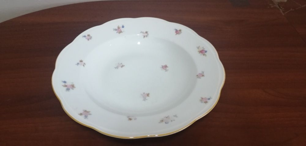 Talerz głęboki obiadowy KPM porcelana 1945-52