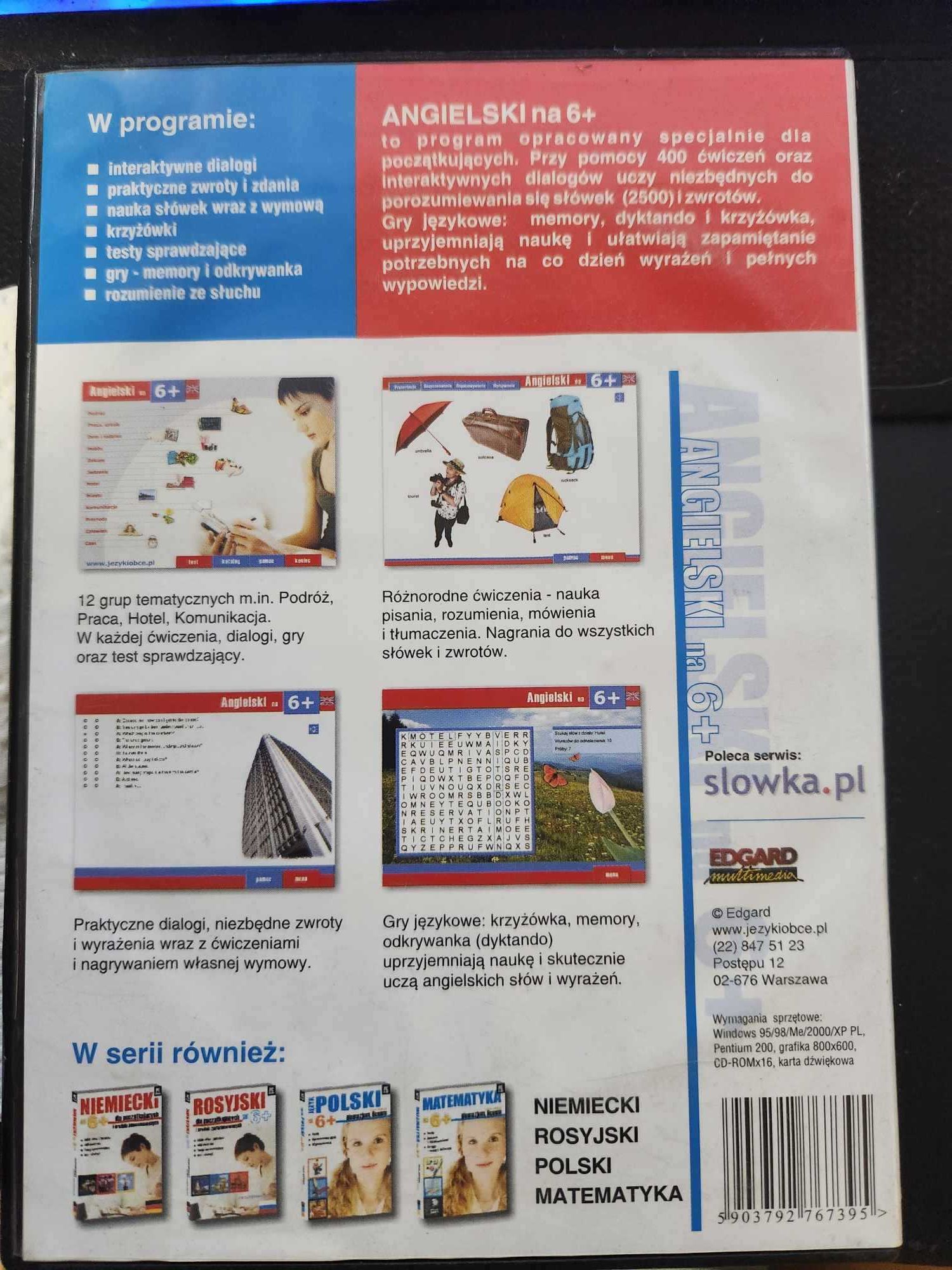 Angielski na 6+ dla początkujących i średnio. w cztery tygodnie 2 CD