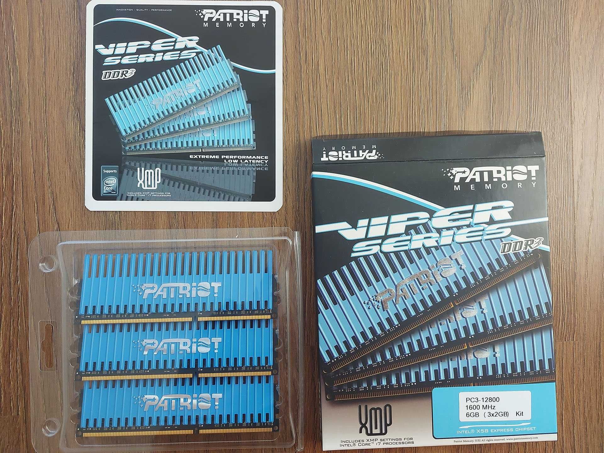 Pamięć RAM DDR3 Patriot Viper 6GB 3x2 1600MHz