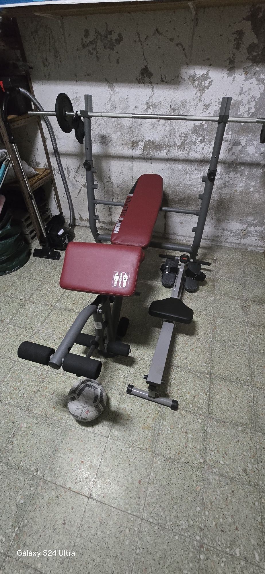 Vendo banco supino com barra