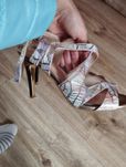 Sandały kolorowe eleganckie szpilka