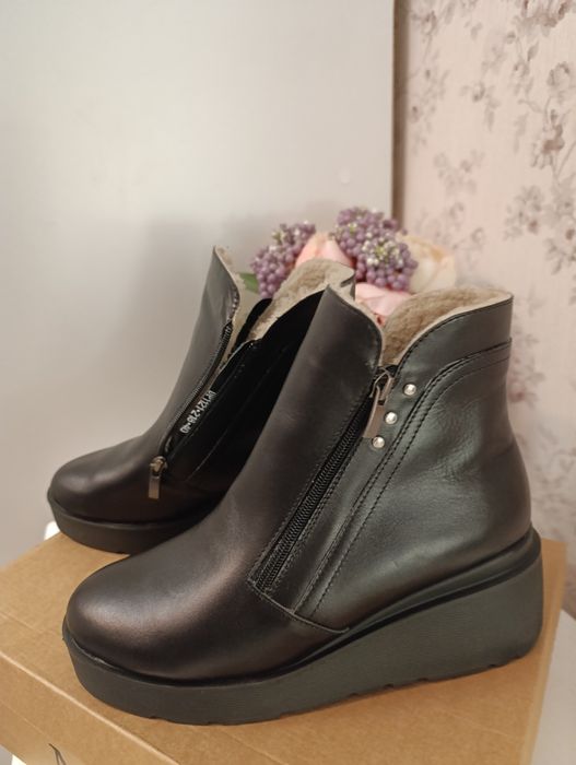 Черевики зимові шкіряні