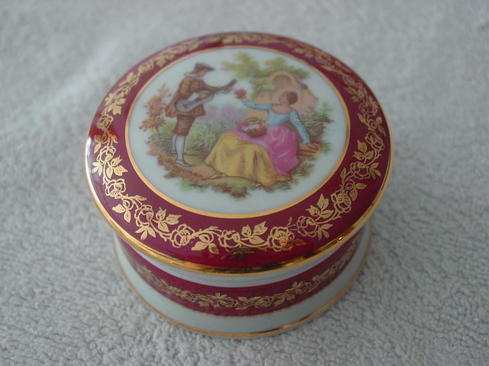 Guarda joias em porcelana de Limoges