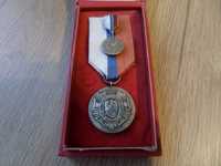Medal Ligi Obrony Kraju - Srebrny z  miniaturką