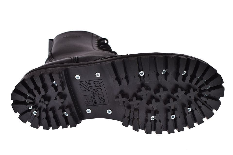 Glany wysokie czarne skórzane workiery UK 976 rozm. 36