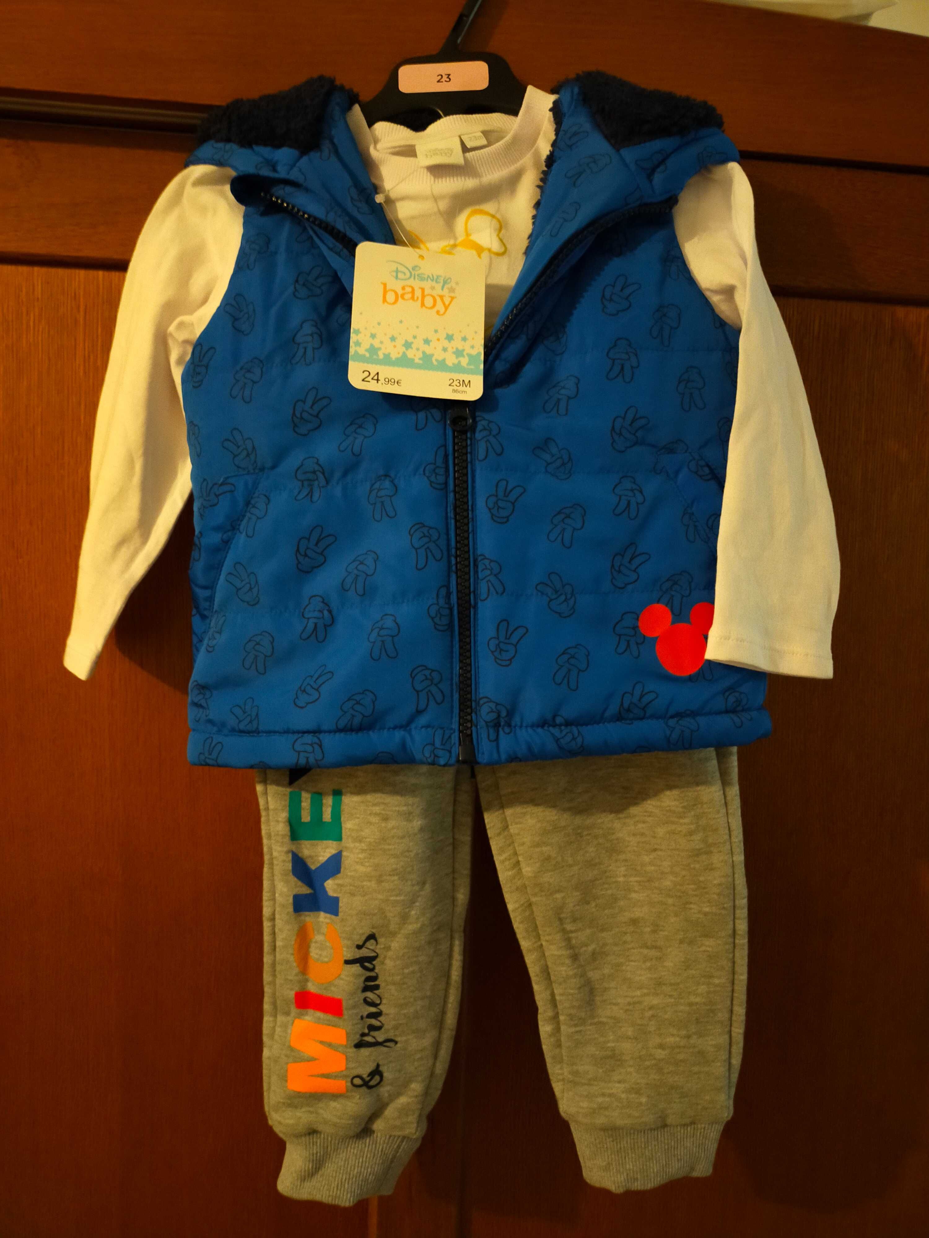 Conjunto 3 peças Mickey 86cm/23 meses