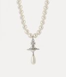 Vivienne Westwood Pearl Saturn Necklace подвеска бусы намисто підвіска