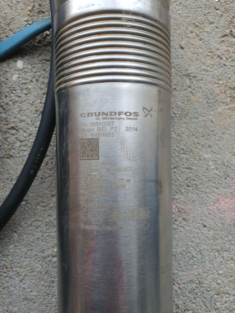 Pompa głębinowa Grundfos SQ 3-65 + kabel 30 metrów