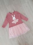 Sukienka H&M 104 tiul różowa króliczek baletnica