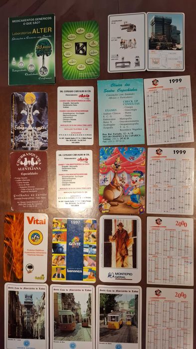 76 Calendários de bolso