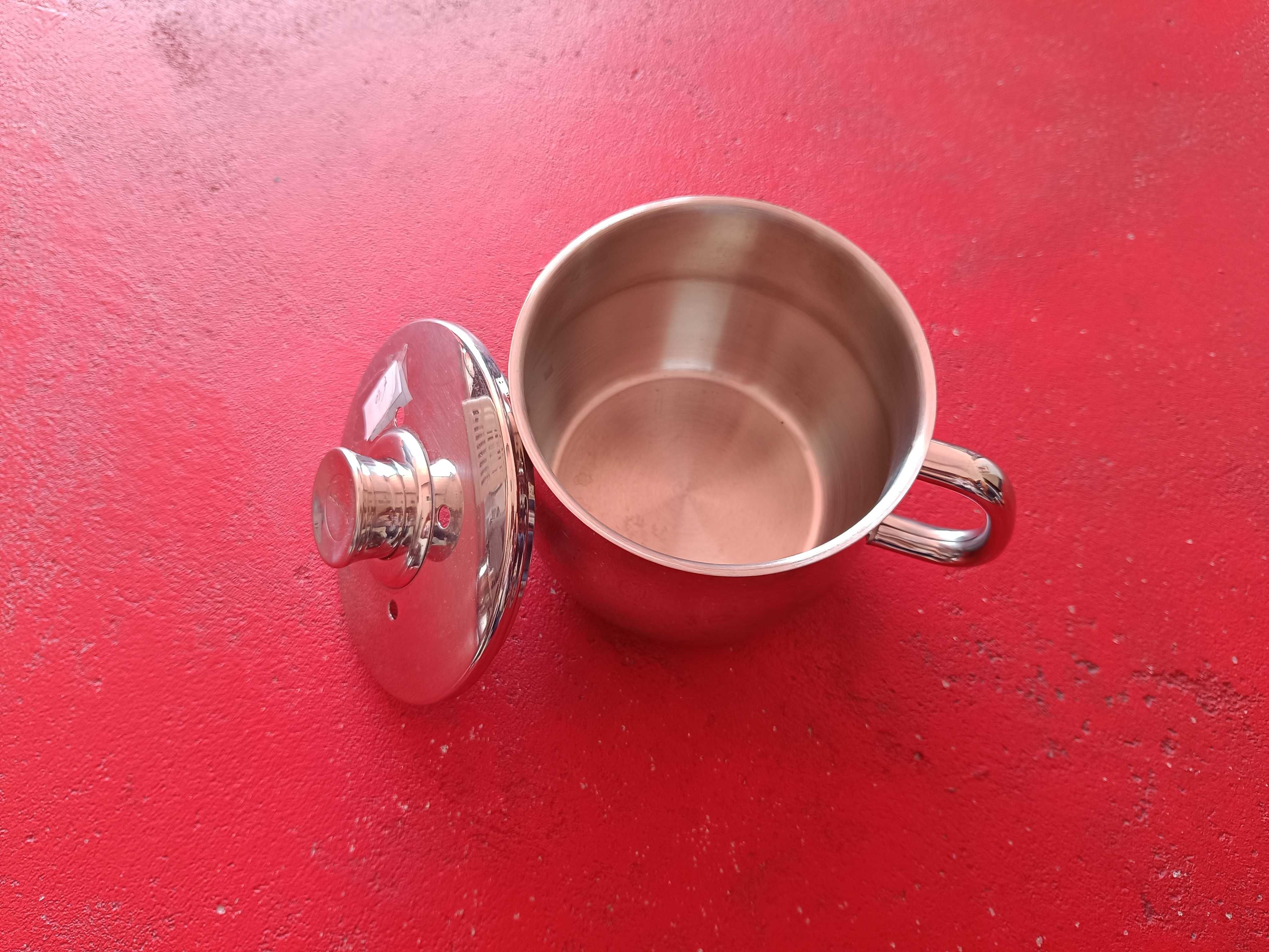 Panela Fervedor inox diam. 14cm x altura 13cm
