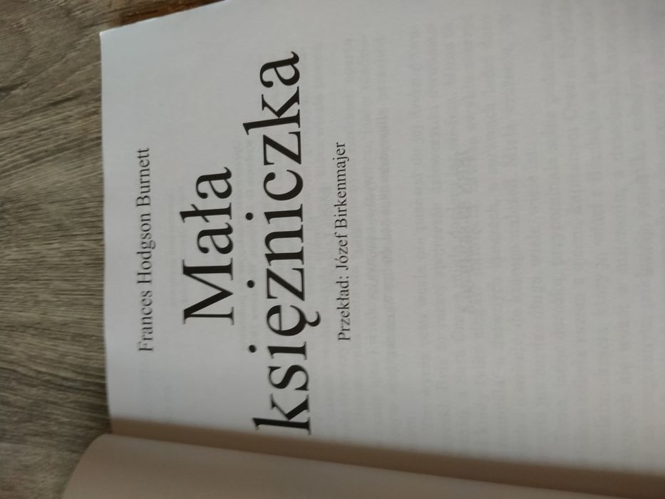 Mała księżniczka F H Burnett