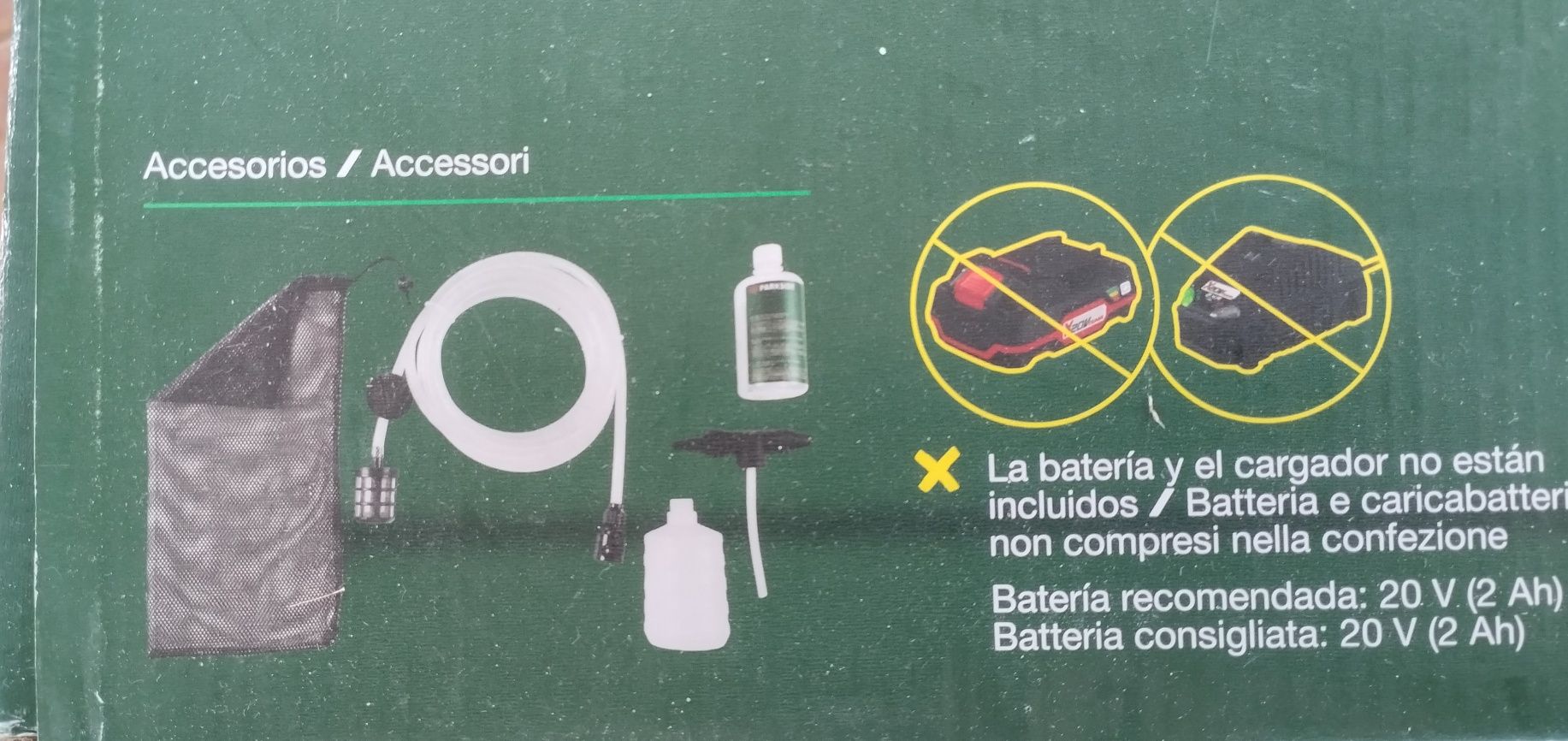 Aparelho de limpeza a pressão a bateria 20V Parkside