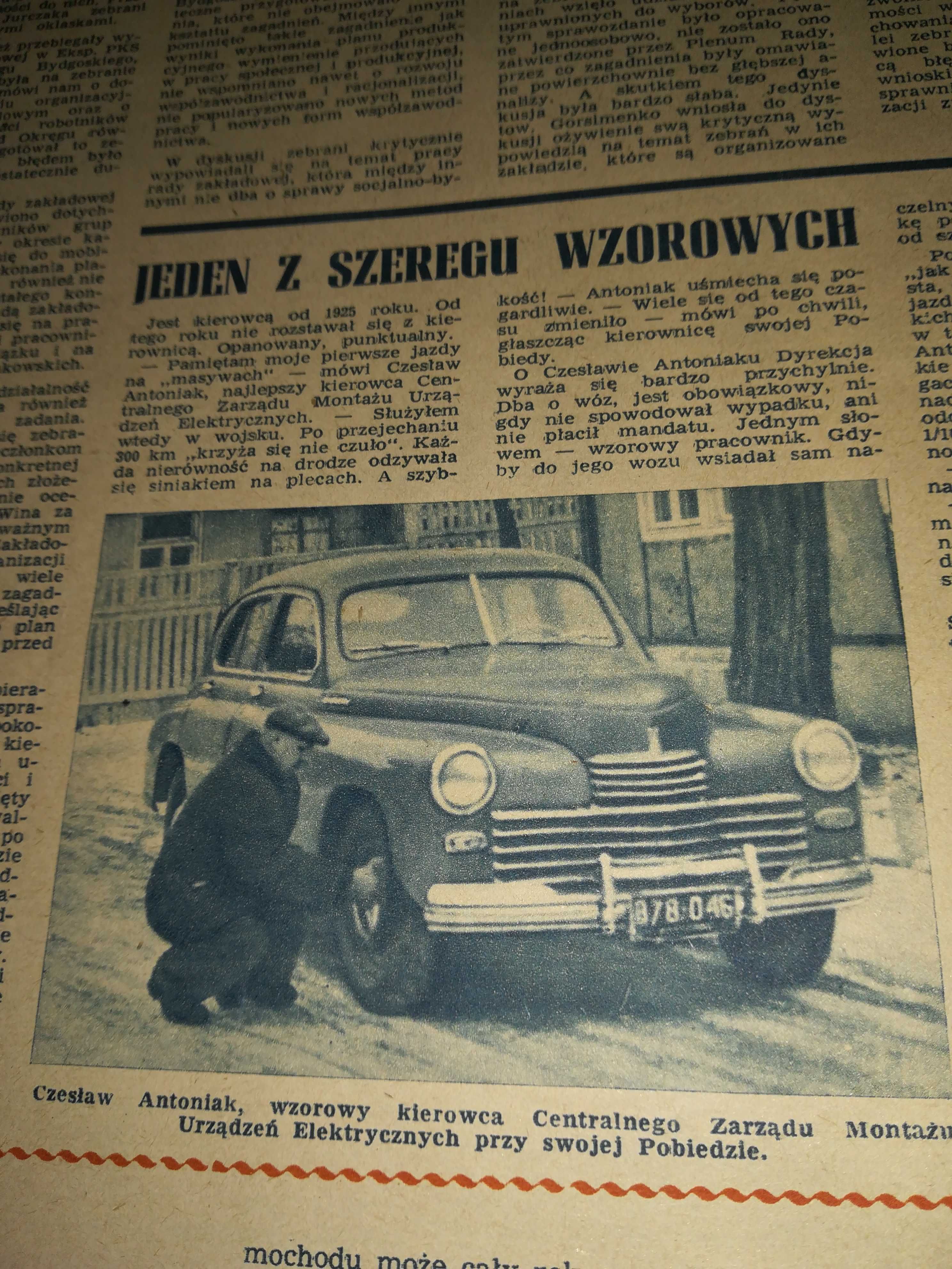 Motor tygodnik ilustrowany 1953 r.