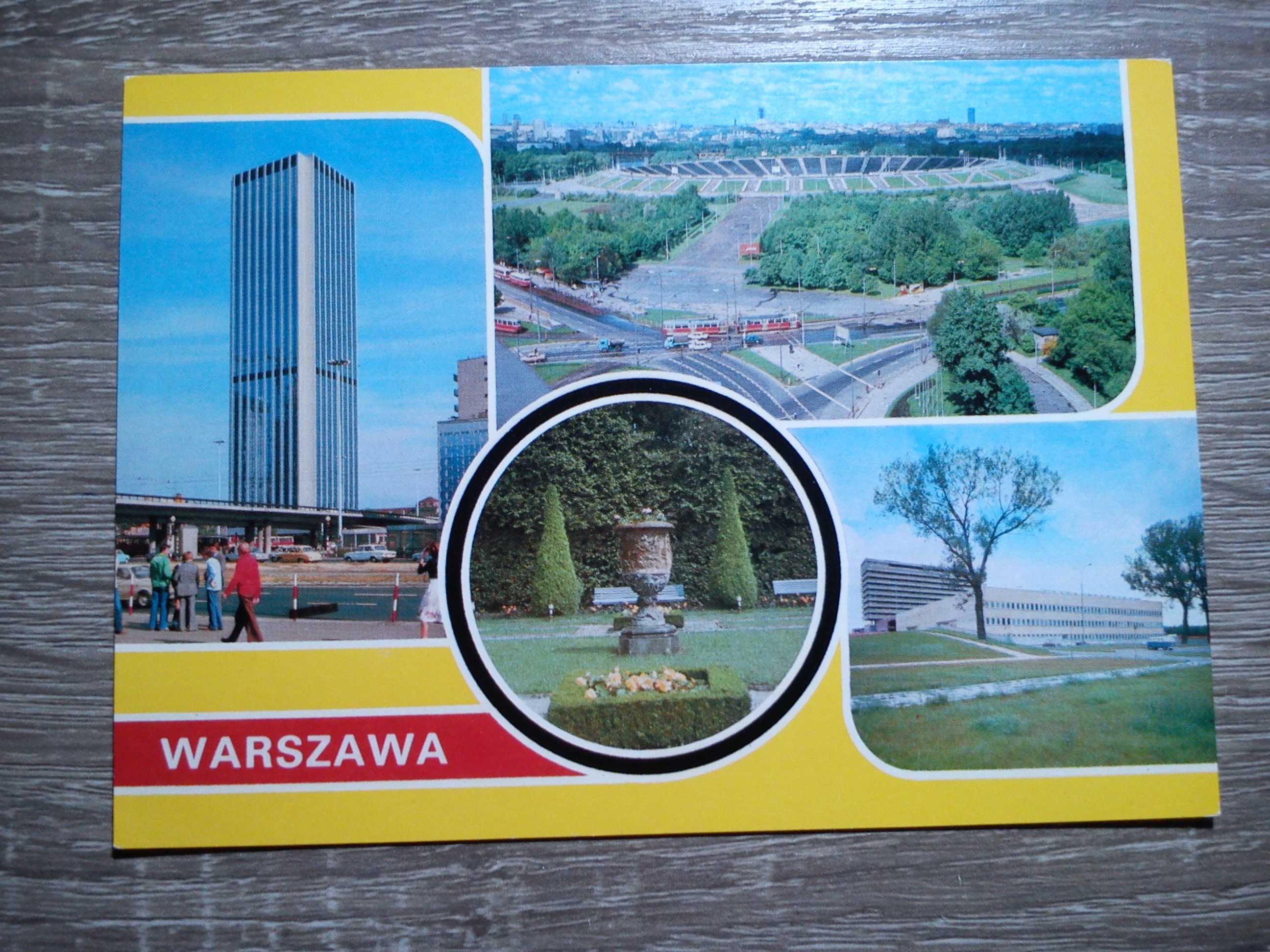 Pocztówka, widokówka Warszawa z PRL