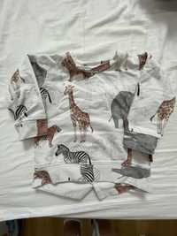 Bluza handmade motyw safari zwierzęta