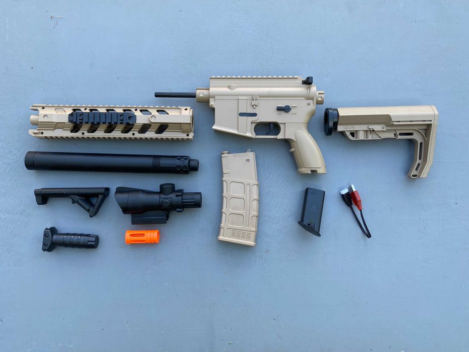 Іграшковий автомат AR15 на орбізах орбіган гель бластер