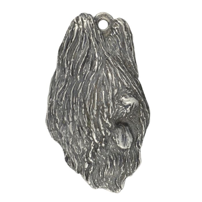 Owczarek francuski Briard brelok do kluczy posrebrzany Art-Dog