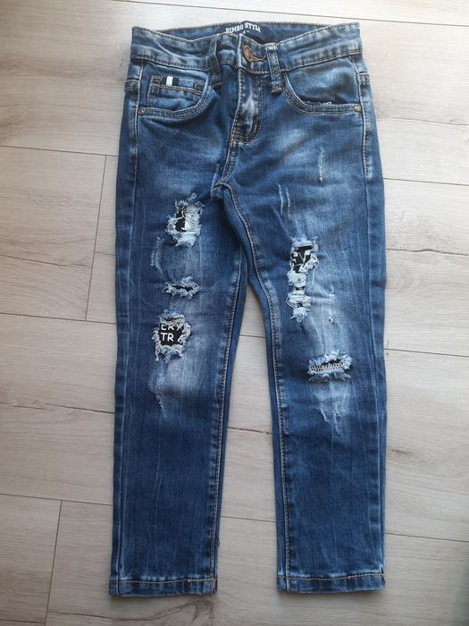 Jeansy chłopięce 110-116