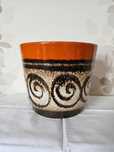 Piękna doniczka ceramiczna Niemcy lata 70 Fat Lava Scheurich Keramik