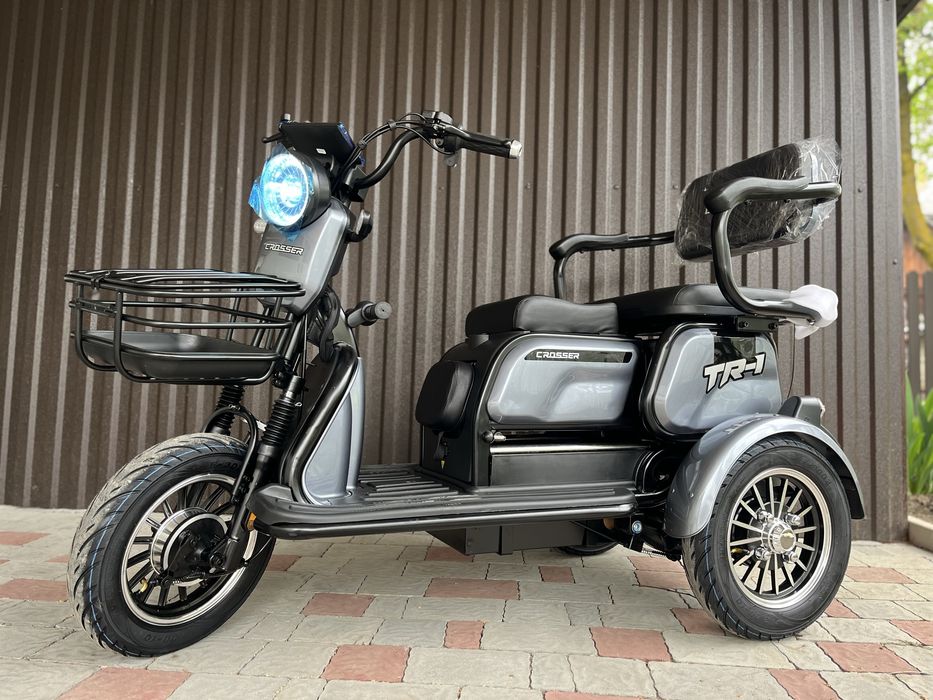 Електротрицикли Corso Logan 1200w нові триколісний скутер електро