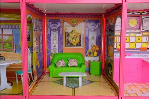 DOMEK dla Lalek Barbie Szafa DOM Kuchnia Sklep Pokój Stół Meble DZIECI