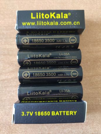 Новые оригинальные аккумуляторы LiitoKala 18650 3500мАч (Lii-35A)