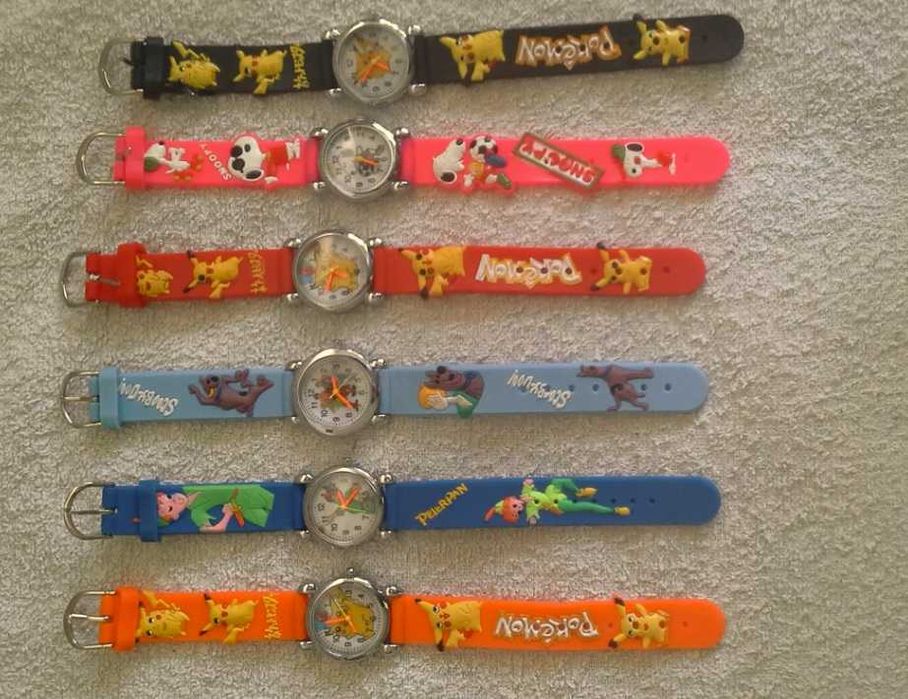 Relógios criança novos, cada 6€, pulseiras etc (ler anúncio)