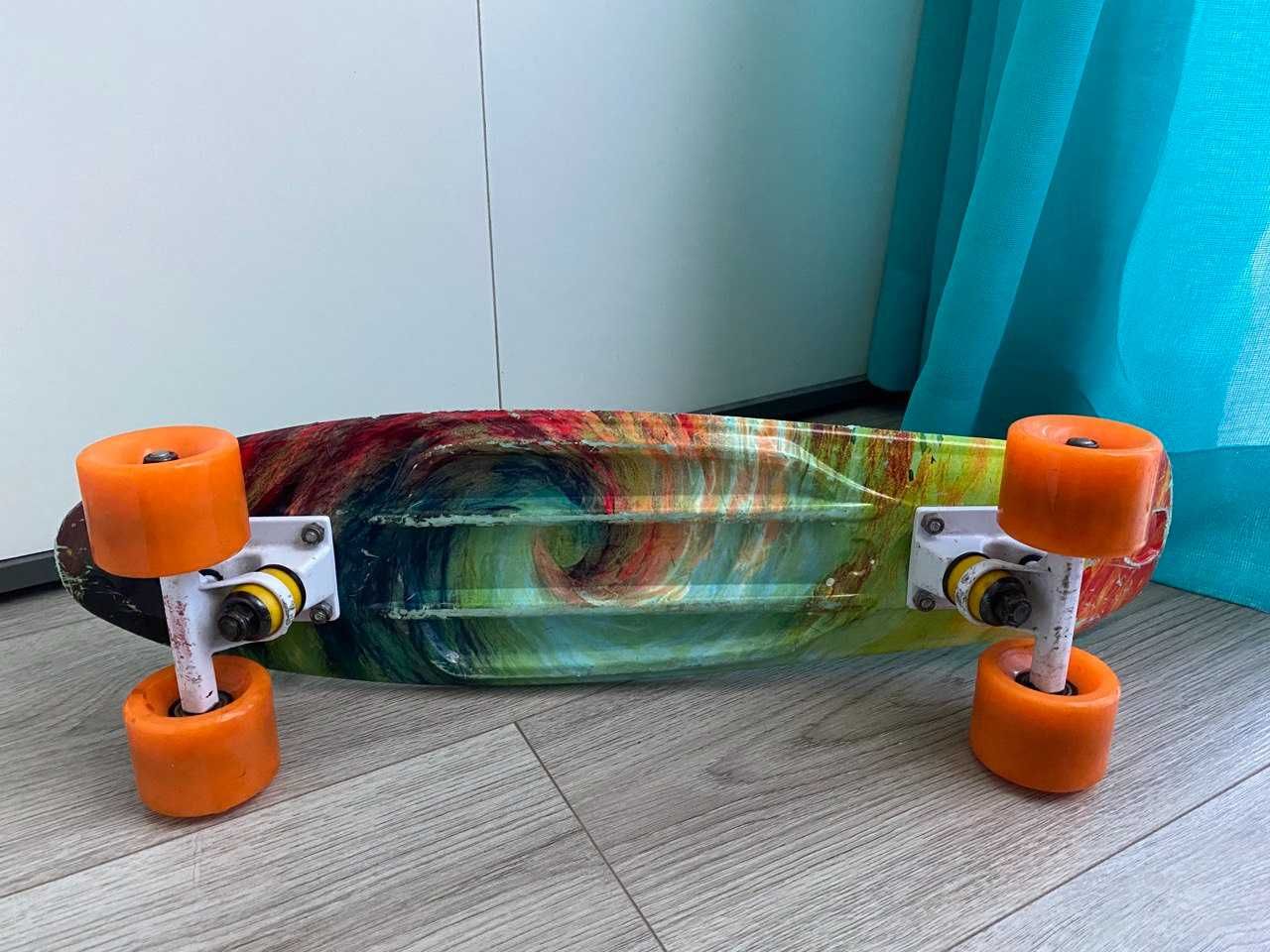 Продам скейтборд пенні борд Fish Skateboards 22.5" м'ятний б/в