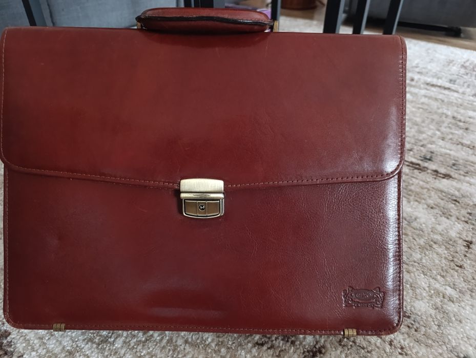 Teczka Aktówka skórzana męska