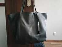 Czarna torba typu shopper H&M