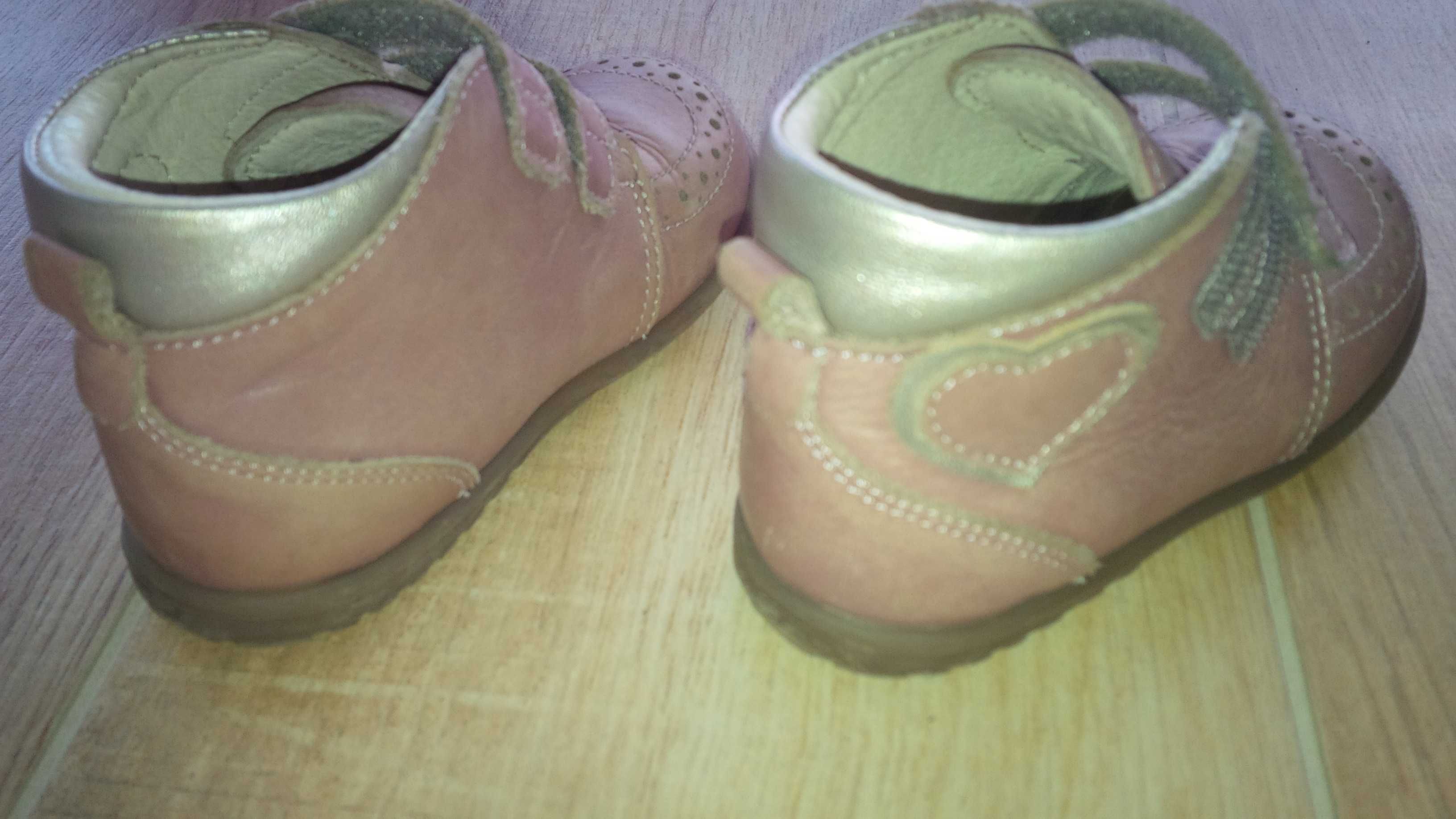 Różowe Trzewiki buty profilaktyczne lecznicze wiosna dziewczynka r.21