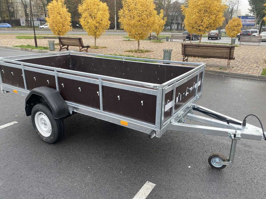 Прицепи оцинковані із  фанерними бортами
