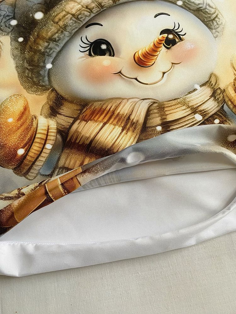 Poszewka na poduszkę, Christmas Snowman/Bałwanek Świąteczny