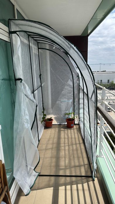 Greenhouse with 3 Shelves 2.01 m × 0.99 m × 2.11 m