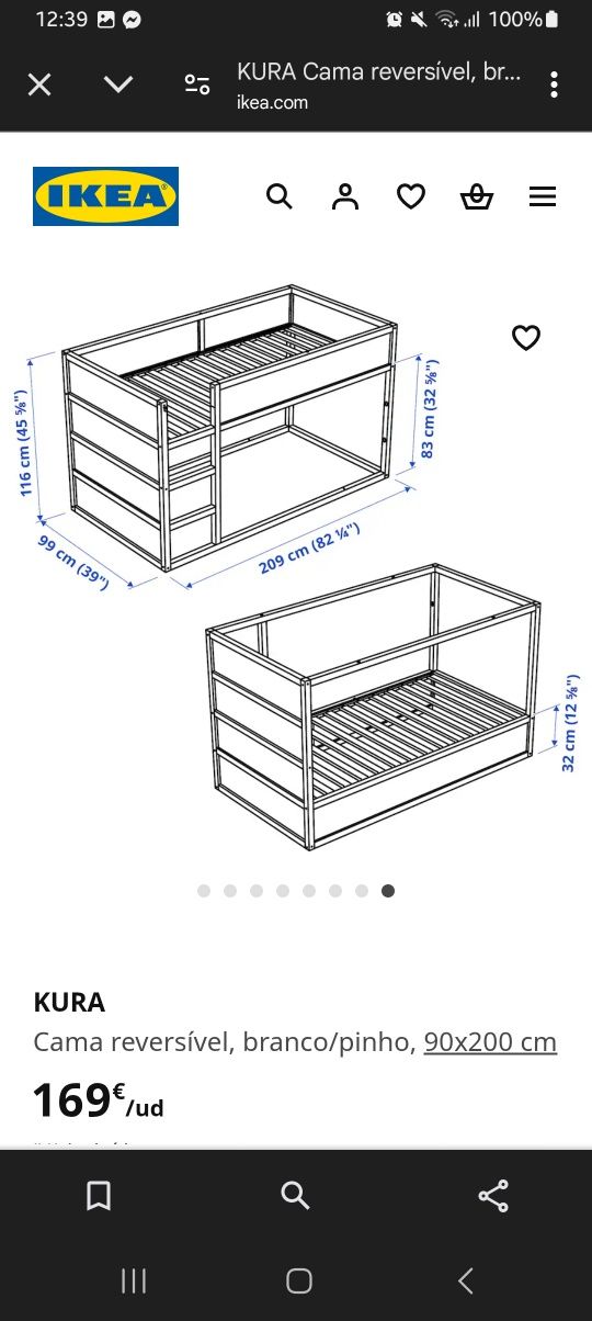 Cama beliche Kura IKEA