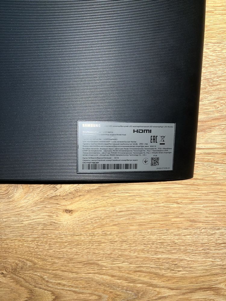 Монитор samsung C27F396FHI